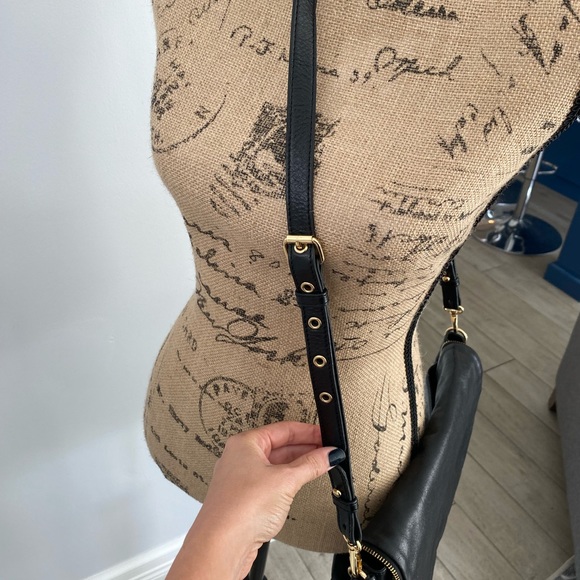 Badgley mischka cross body leather black satchel - Picture 13 of 16